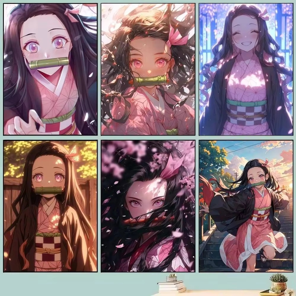 Japanese Lifestyle Anime - 数字で描く油絵キット 日本アニメキャラクタースタイル 禱三郎 アートキャンバス ウォールアート 大人向け